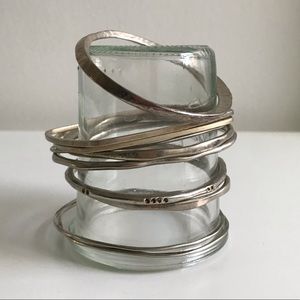 Silver bangles